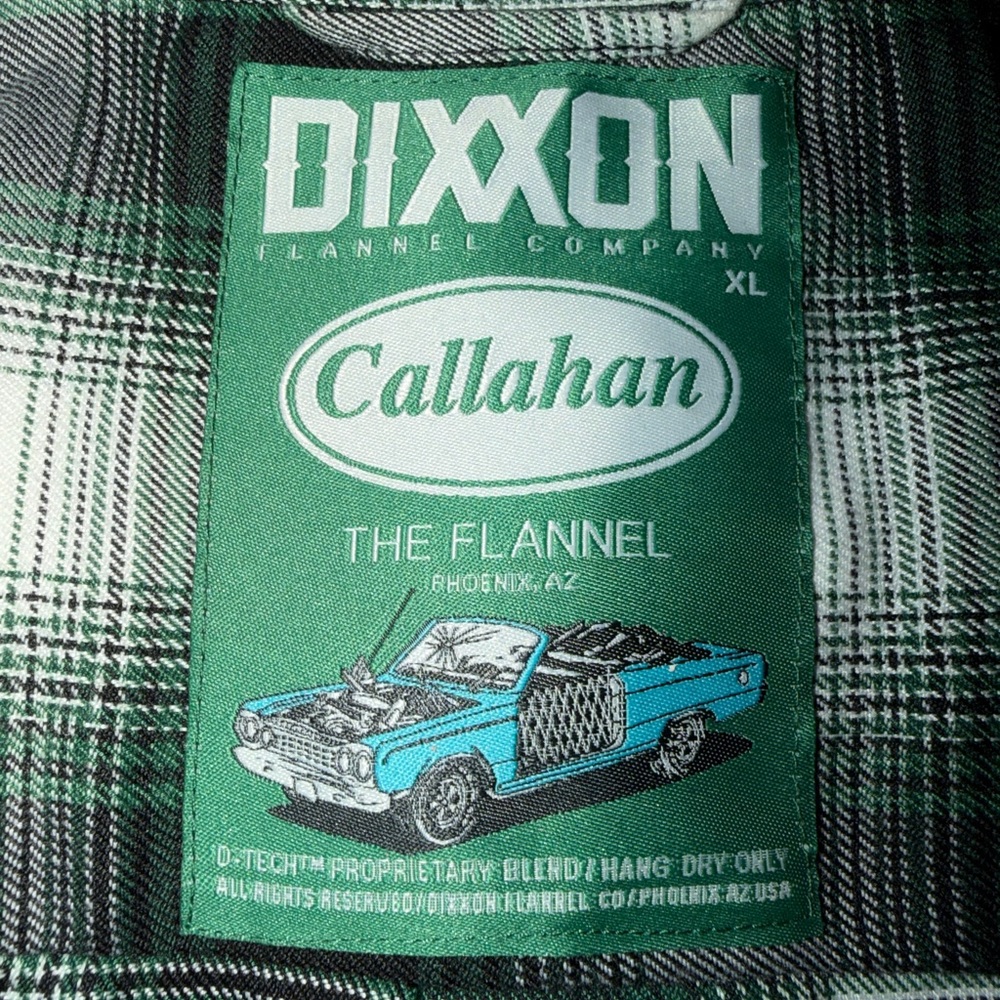 DIXXON "Callahan" Flannel Mens XL - Picture 3 of 3